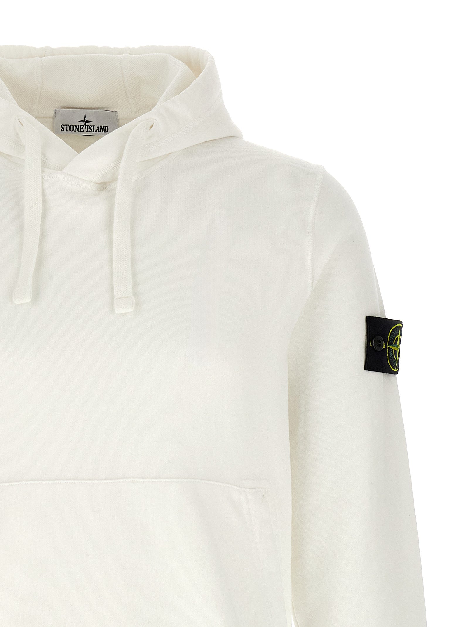 Sudadera de algodón blanca Stone Island