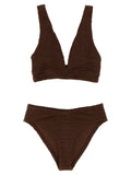 Hunza G Brown Polyamide Bikini