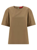 THELATEST Brown Cotton T-Shirt