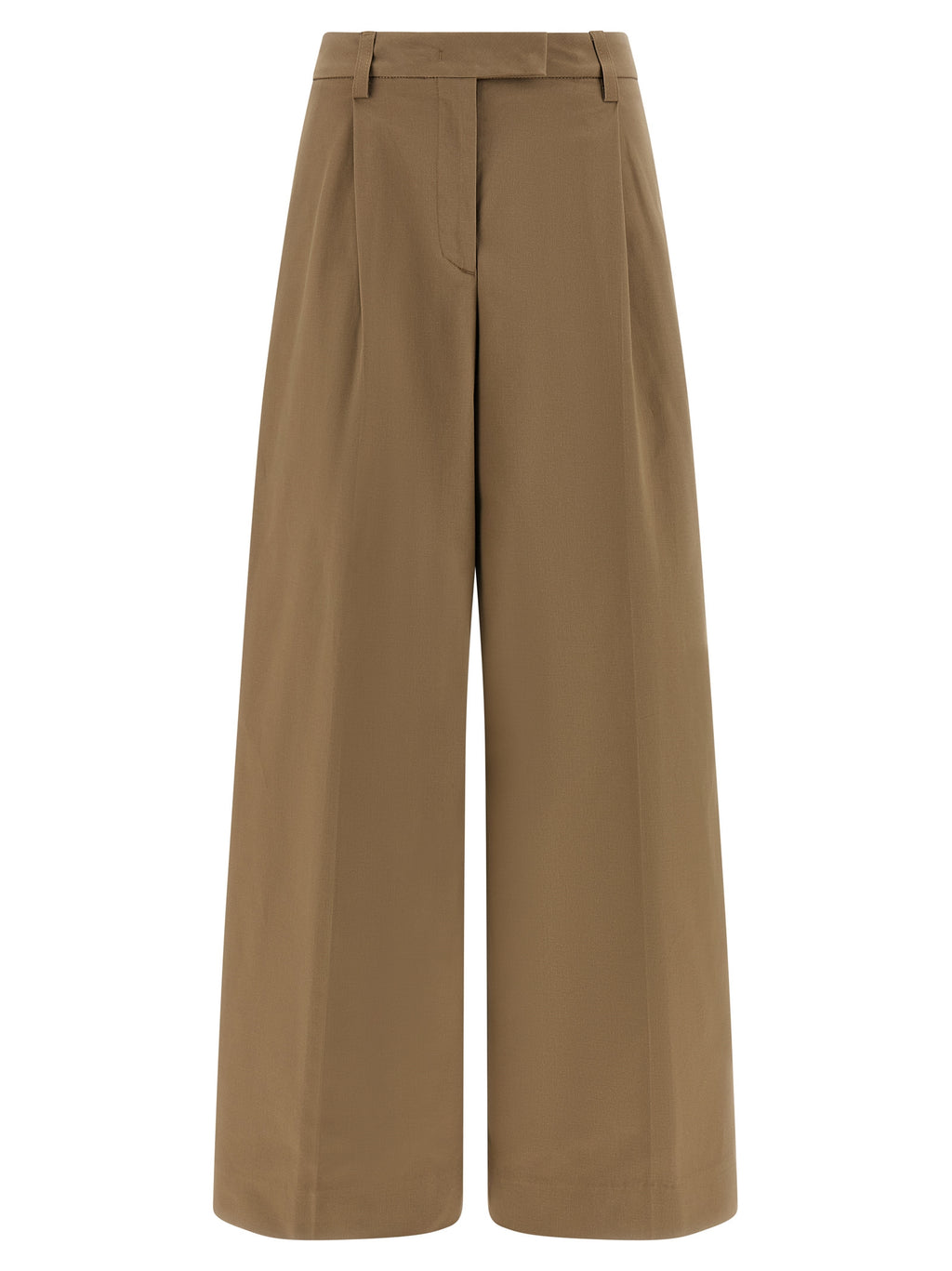 THELATEST Brown Cotton Casual Pants