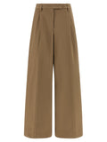 THELATEST Brown Cotton Casual Pants
