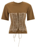 Giuseppe Di Morabito Brown Viscose T-Shirt