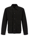 Lemaire Black Cotton Denim Jacket