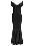 Norma Kamali Black Polyester Long Dress