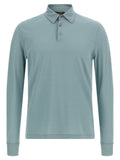 ZANONE Blue Cotton Polo Shirt