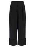 Darkpark Black Viscose Casual Pants