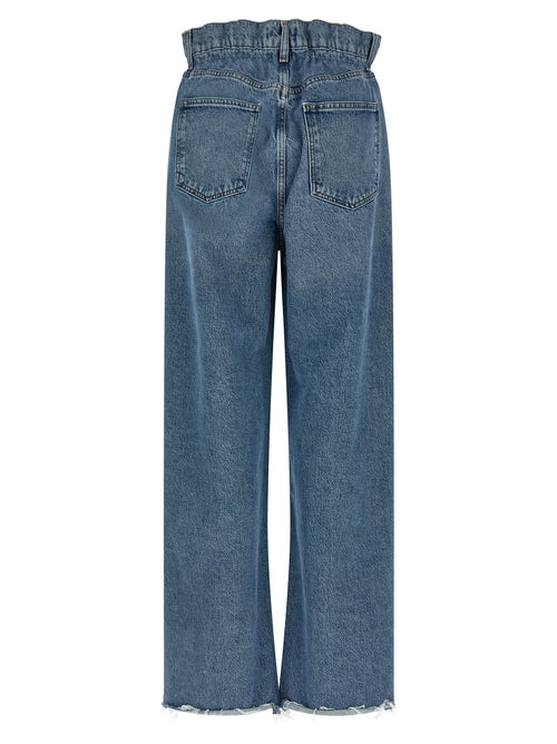 Agolde Jean droit en coton bleu