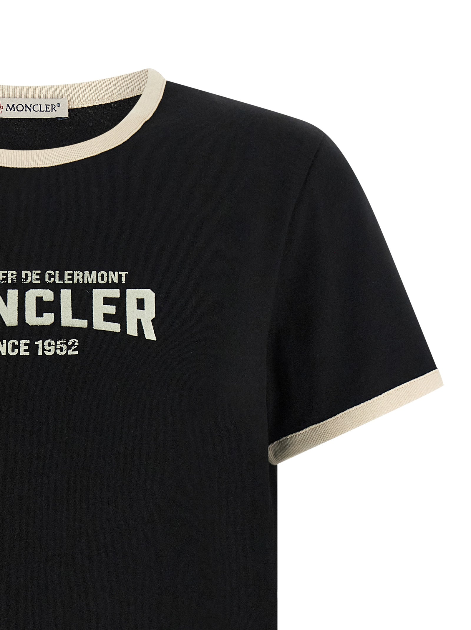 Camiseta Moncler de algodón negro