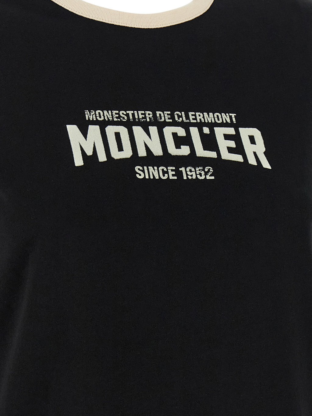 Camiseta Moncler de algodón negro
