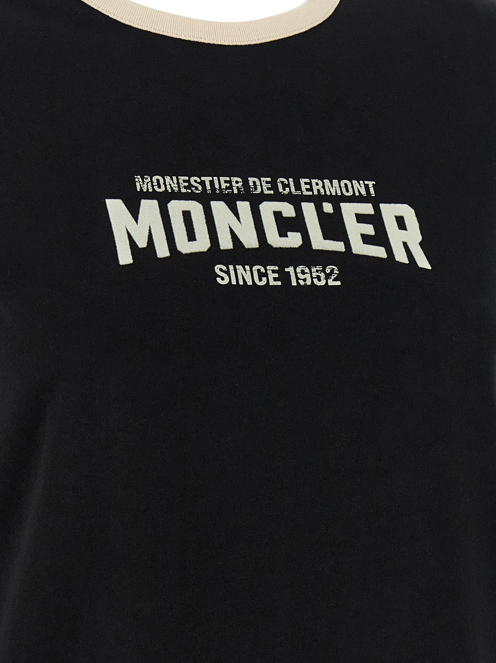 Camiseta Moncler de algodón negro