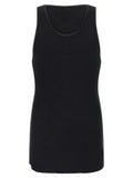 Thom Krom Black Cotton Sleeveles T-Shirt