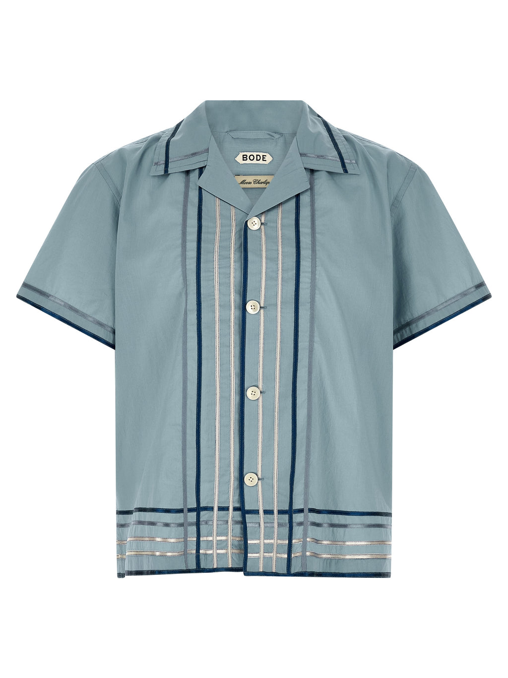 BODE Blue Cotton Blouse