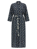 'S Max Mara Blue Silk Midi Dress