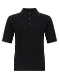 Polo de algodón negro de Dolce & Gabbana