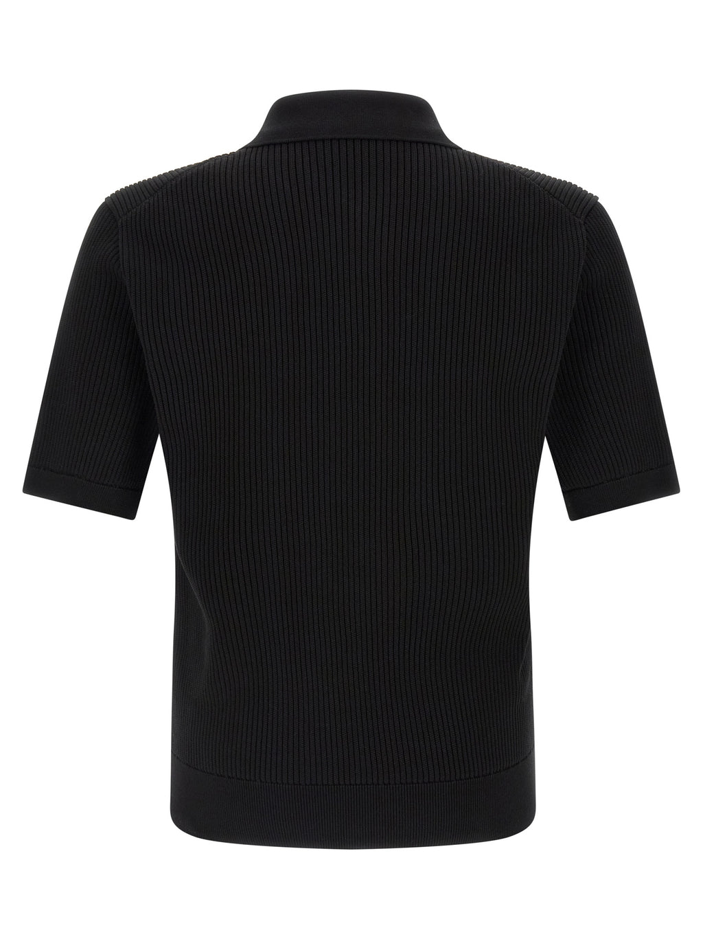 Polo de algodón negro de Dolce & Gabbana