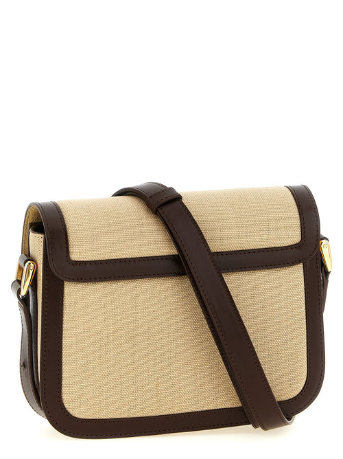 Bolso bandolera de algodón beige A.P.C.