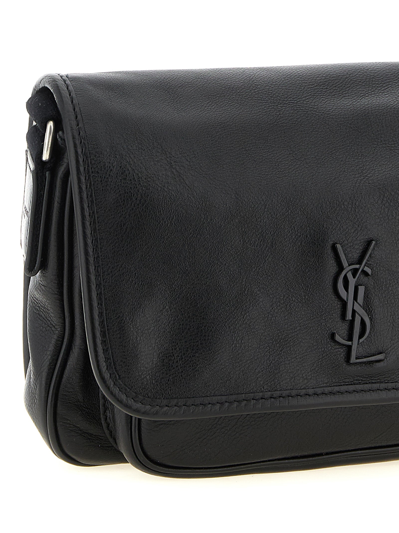 Bandolera Saint Laurent de piel de becerro negra