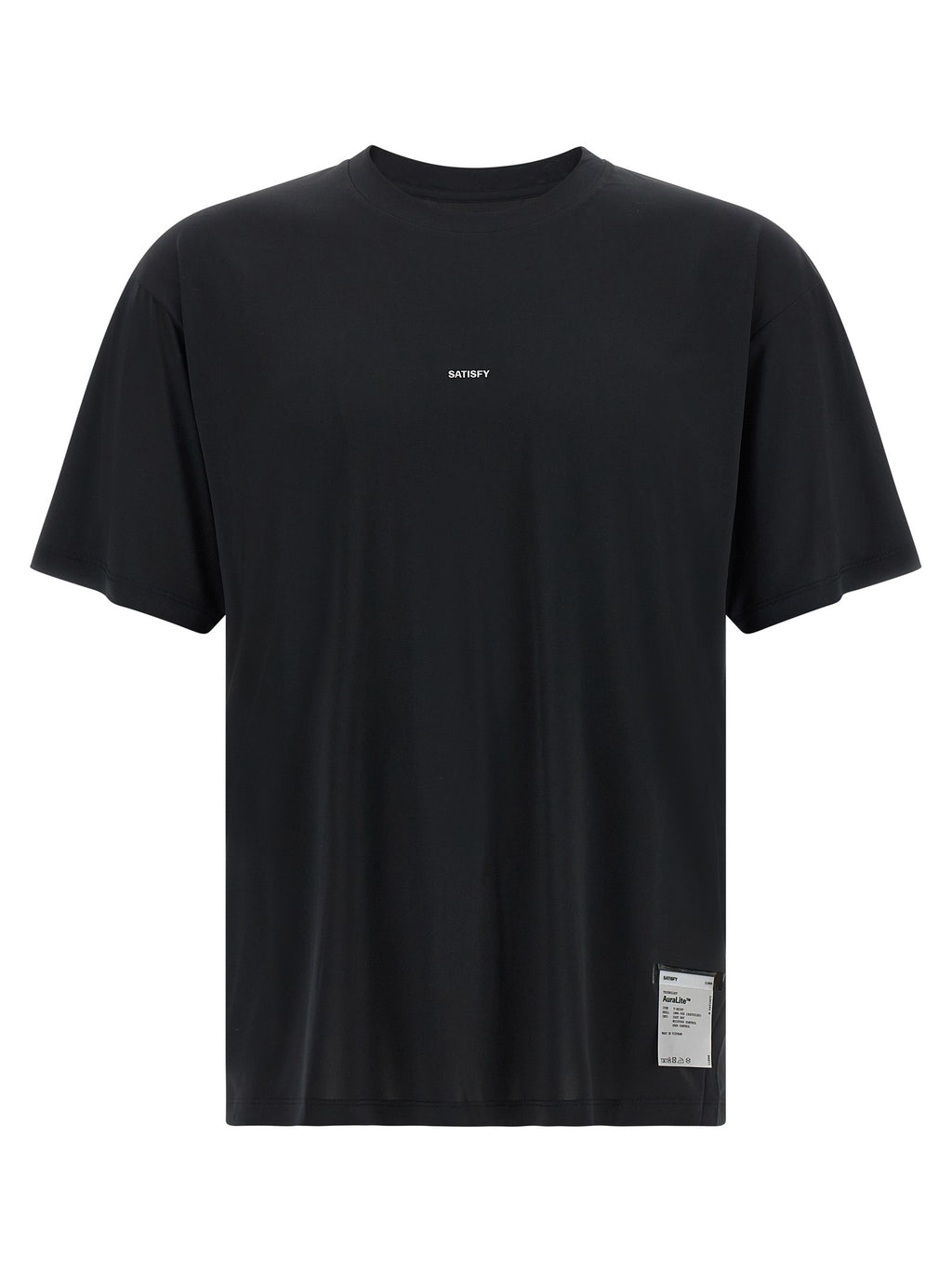 SATISFY Black Polyester T-Shirt