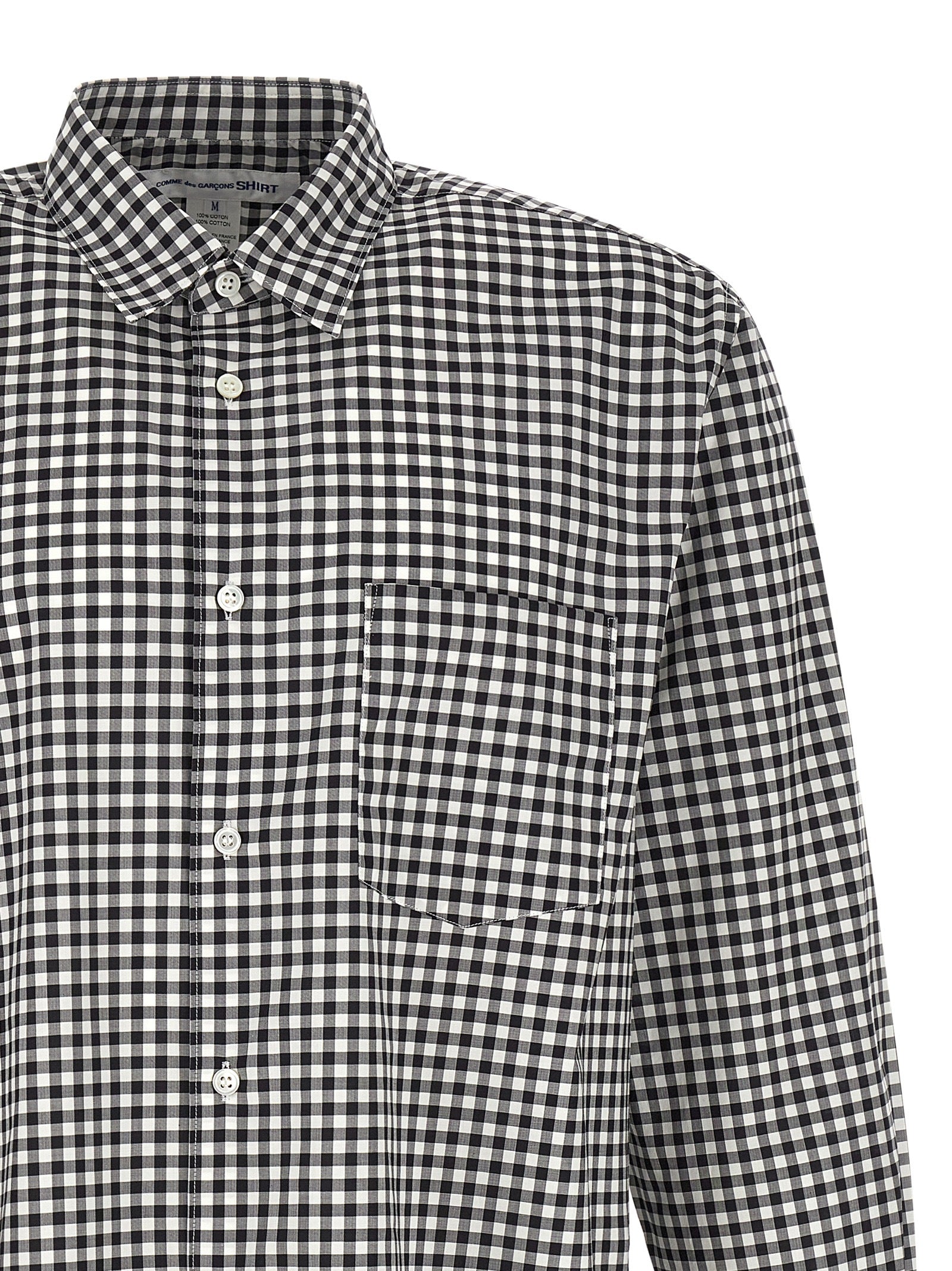 Blusa negra de algodón Comme Des Garçons