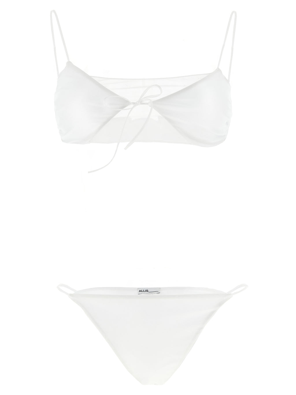 ALLIS White Polyester Bikini