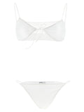 ALLIS White Polyester Bikini