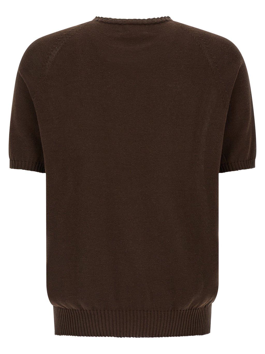 MA'RY'YA Brown Cotton Cardigan