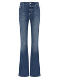 L'Agence Blue Cotton Flared Jeans