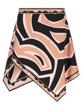 Falda larga de seda multicolor Emilio Pucci