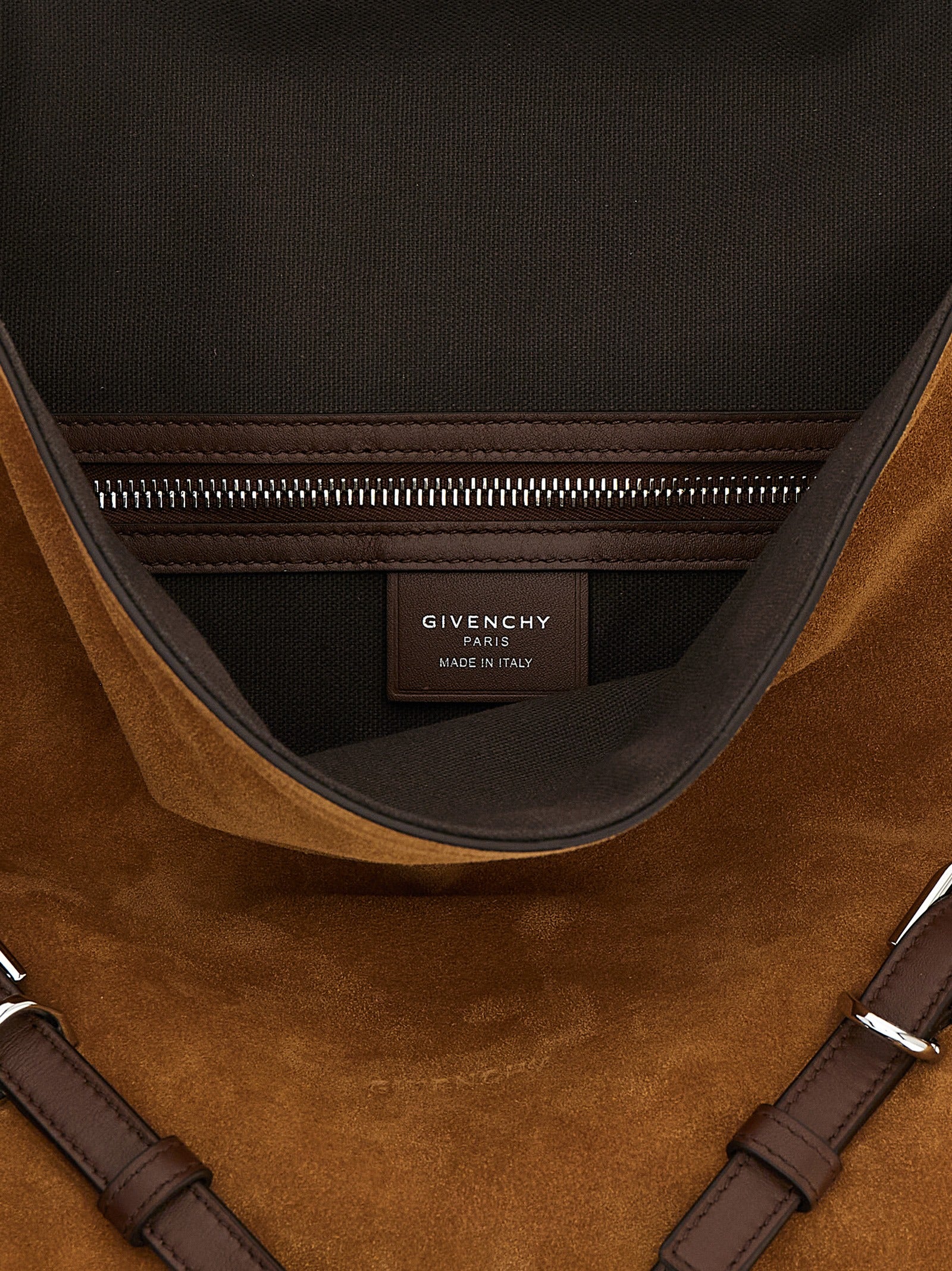 Bolso de hombro Givenchy de piel de becerro marrón