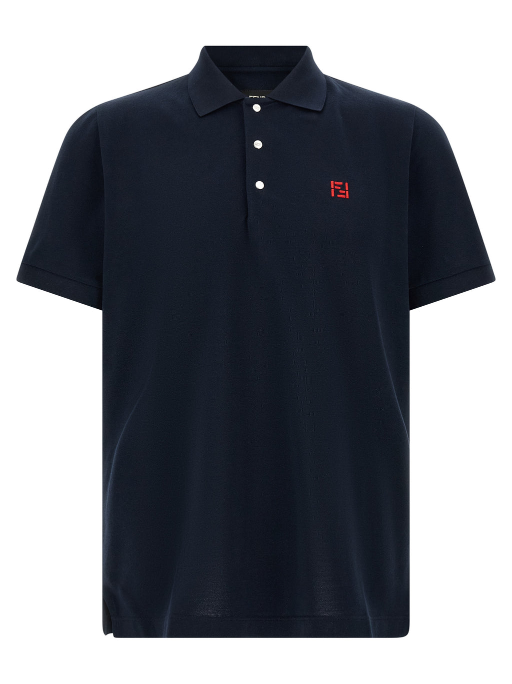 Polo Fendi de algodón azul