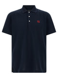 Polo Fendi de algodón azul
