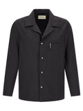 SECOND/LAYER Gray Polyester Blouse