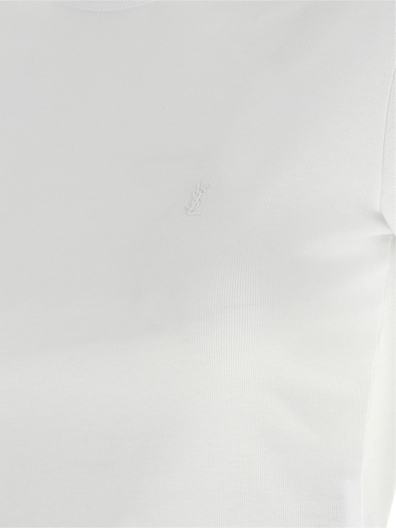 Camiseta Saint Laurent blanca de algodón