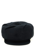 Yohji Yamamoto Black Linen Fatcap Hat