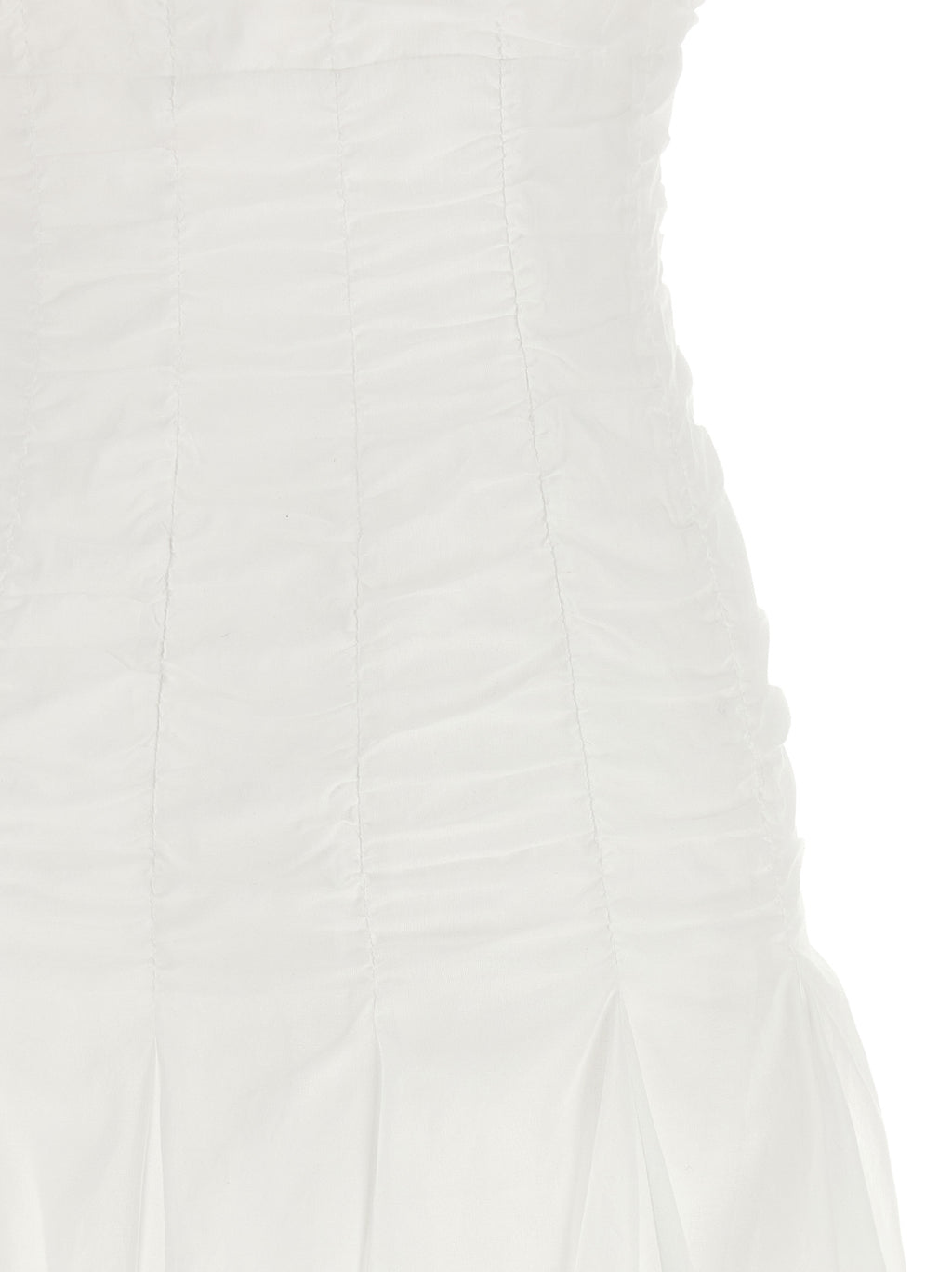 Giovanni Bedin White Cotton Short Dress