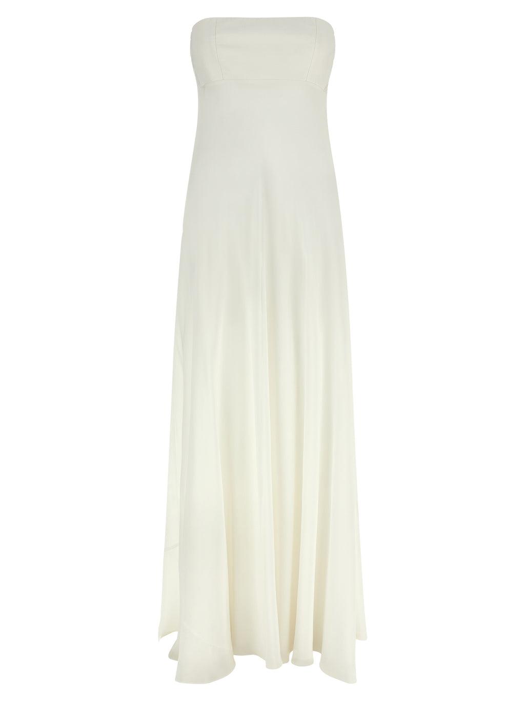 Giovanni Bedin White Silk Long Dress