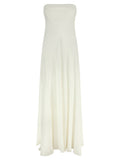 Giovanni Bedin White Silk Long Dress