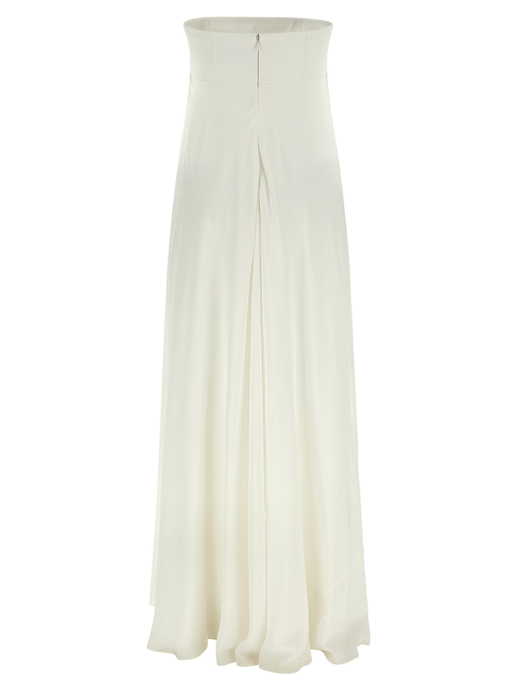Giovanni Bedin White Silk Long Dress