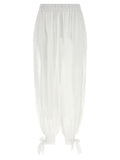 The Andamane White Cotton Casual Pants