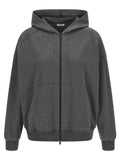 Sudadera de algodón gris Brunello Cucinelli