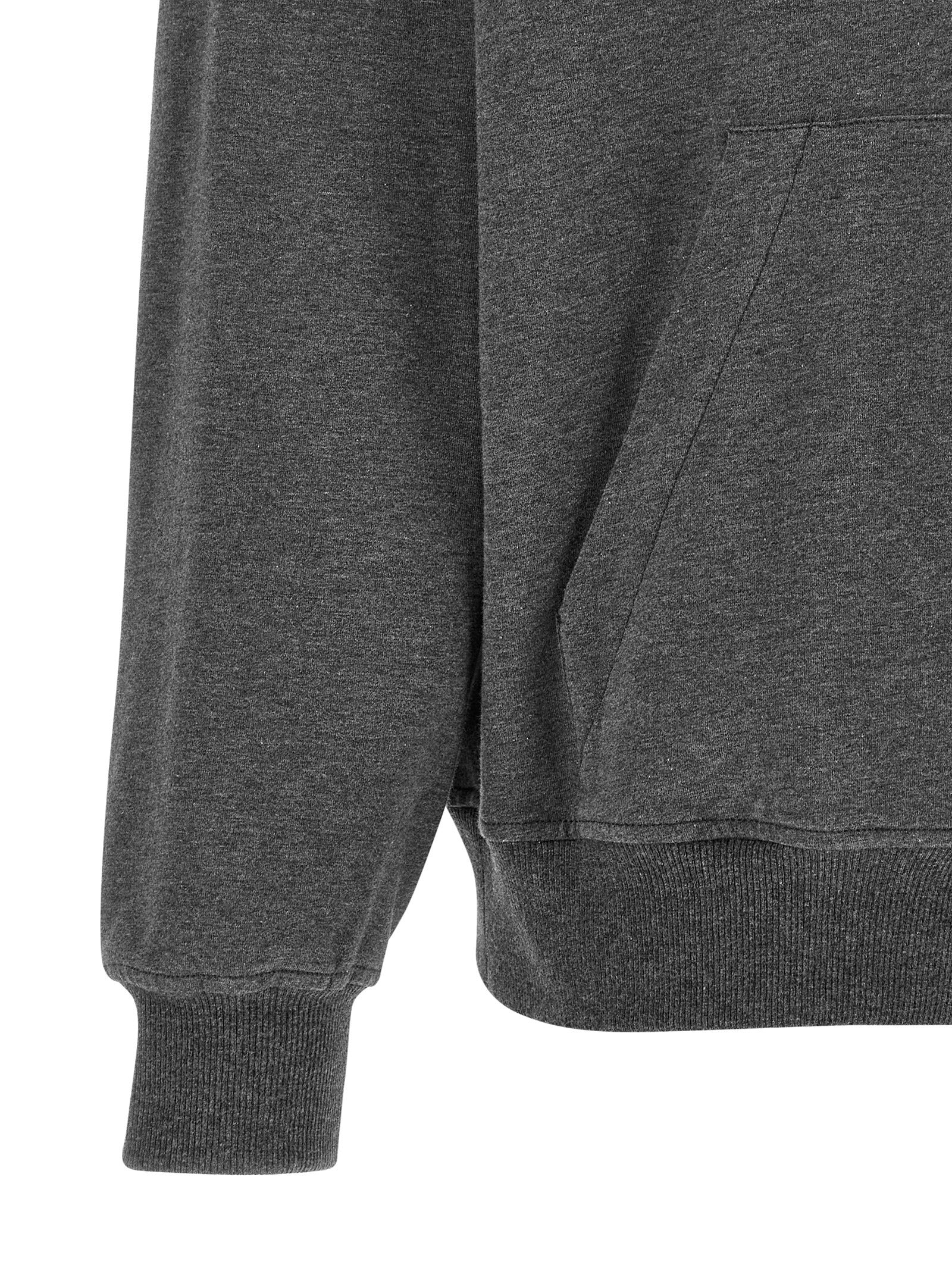 Sudadera de algodón gris Brunello Cucinelli
