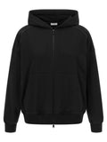 Sudadera de algodón negra Brunello Cucinelli