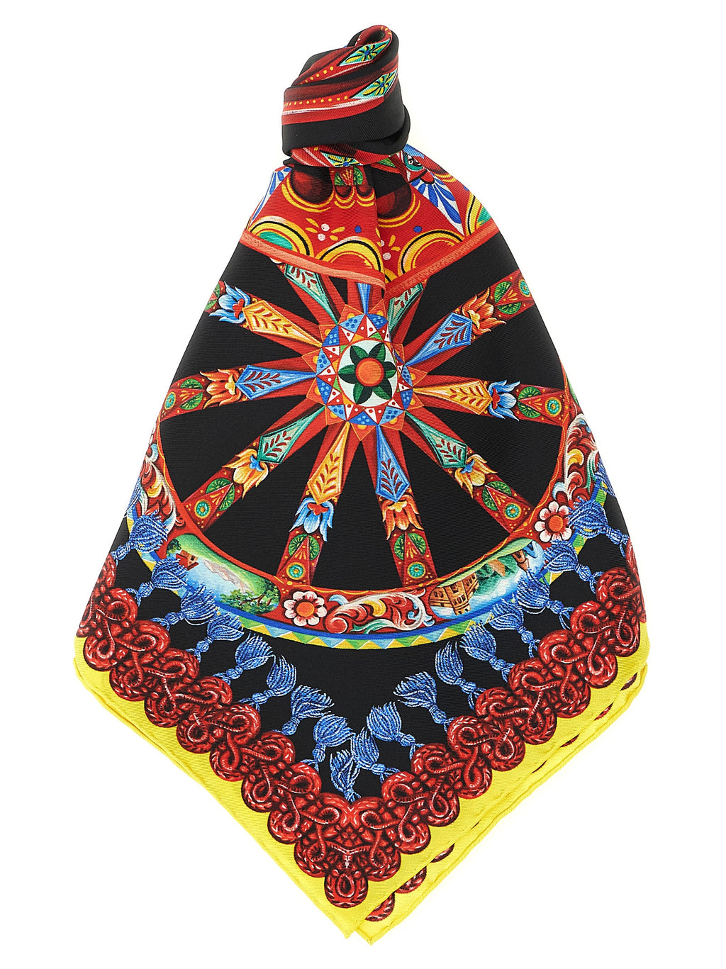 Pañuelo de seda multicolor Dolce & Gabbana