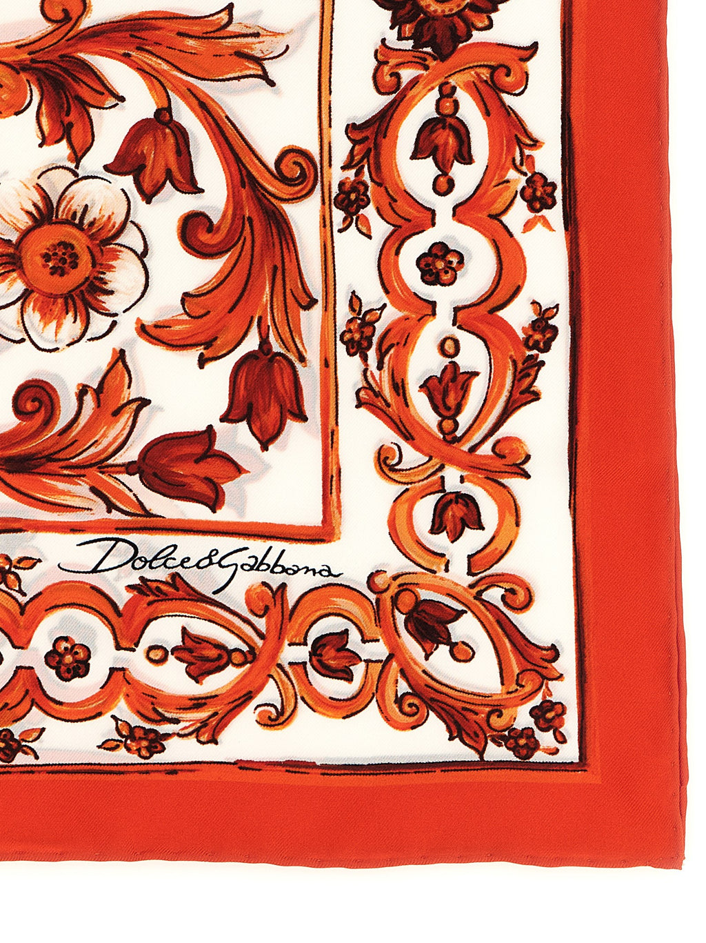 Foulard de seda naranja de Dolce & Gabbana