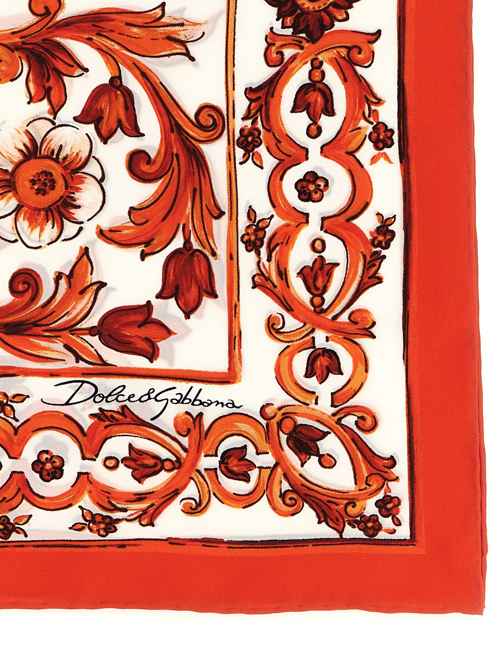Foulard de seda naranja de Dolce & Gabbana