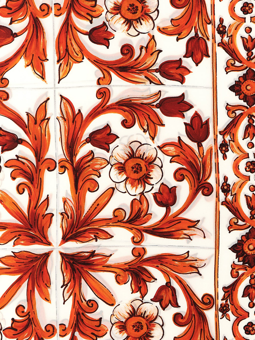 Foulard de seda naranja de Dolce & Gabbana