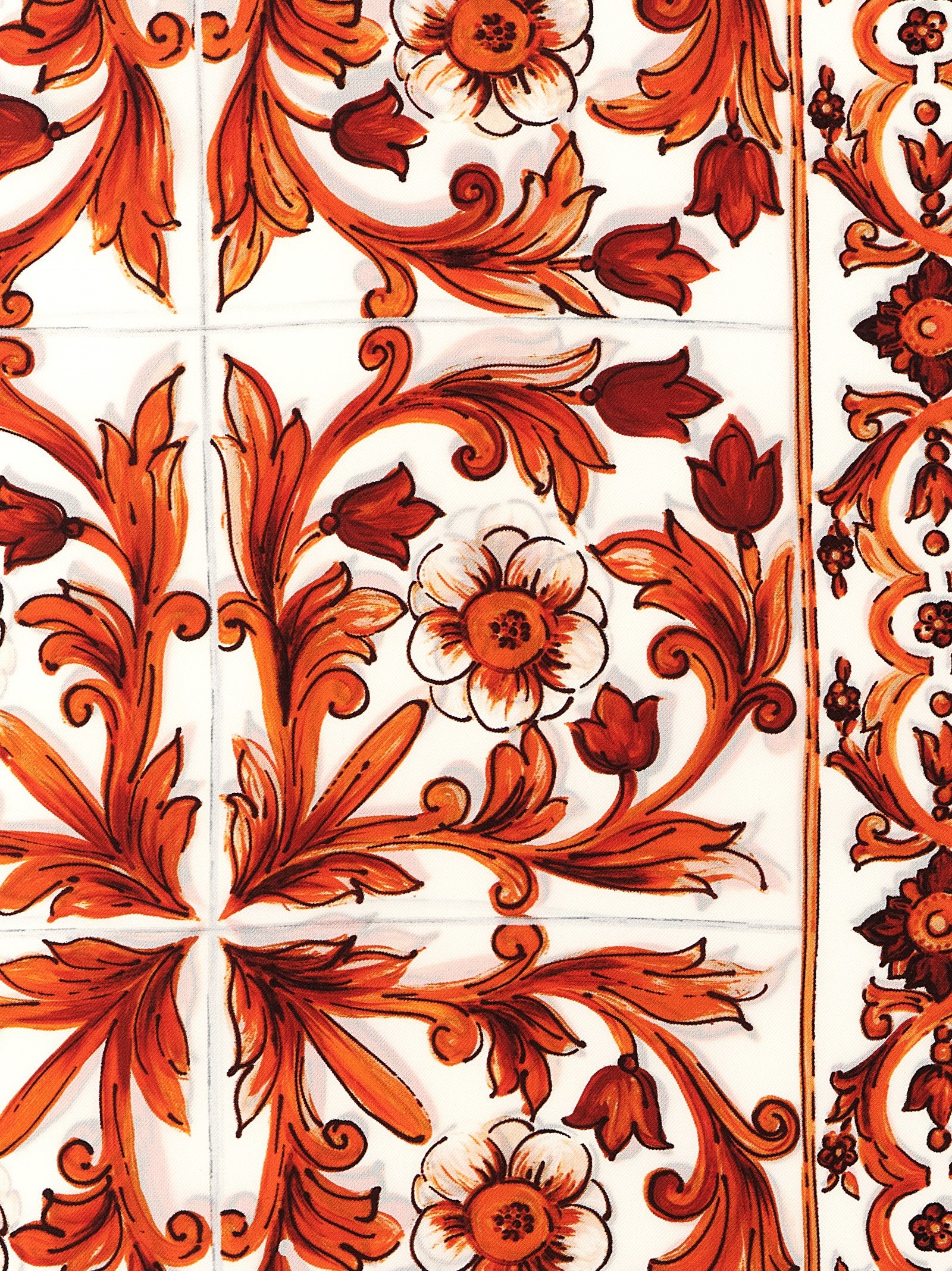Foulard de seda naranja de Dolce & Gabbana