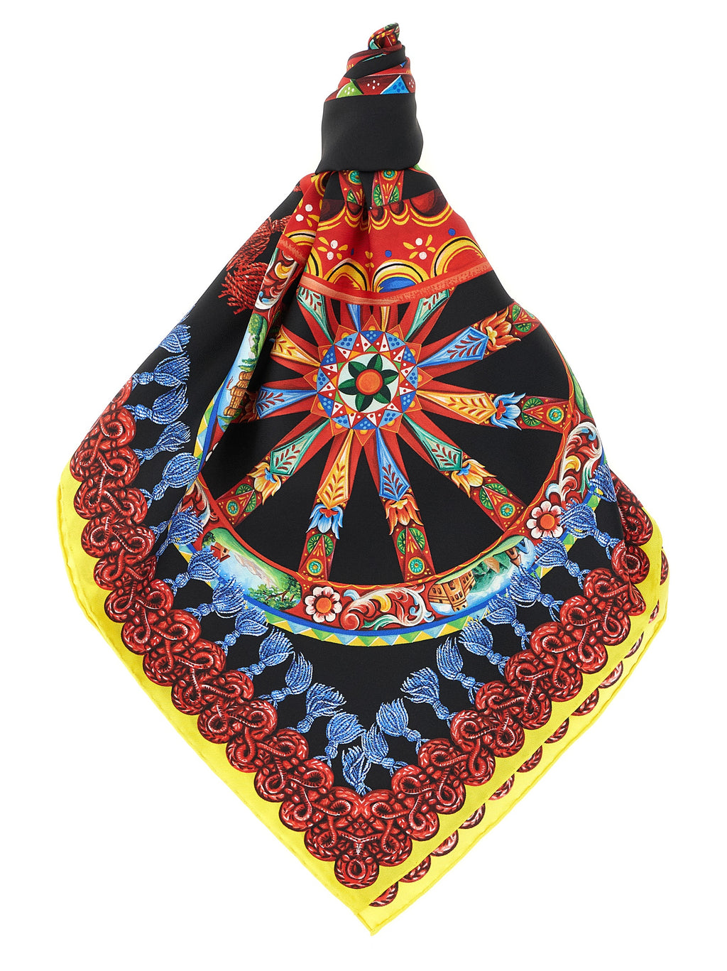 Pañuelo de seda multicolor Dolce & Gabbana