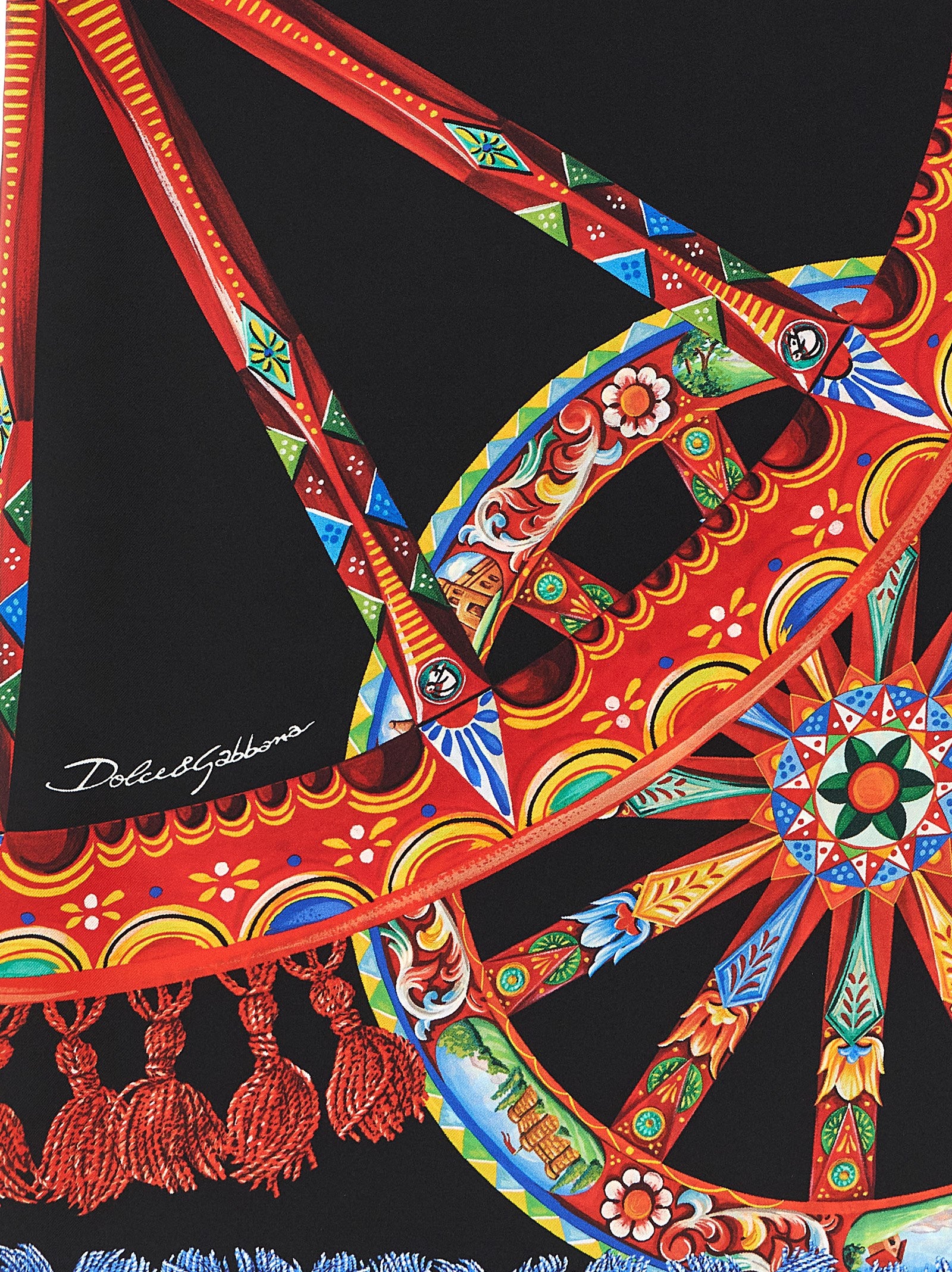 Pañuelo de seda multicolor Dolce & Gabbana