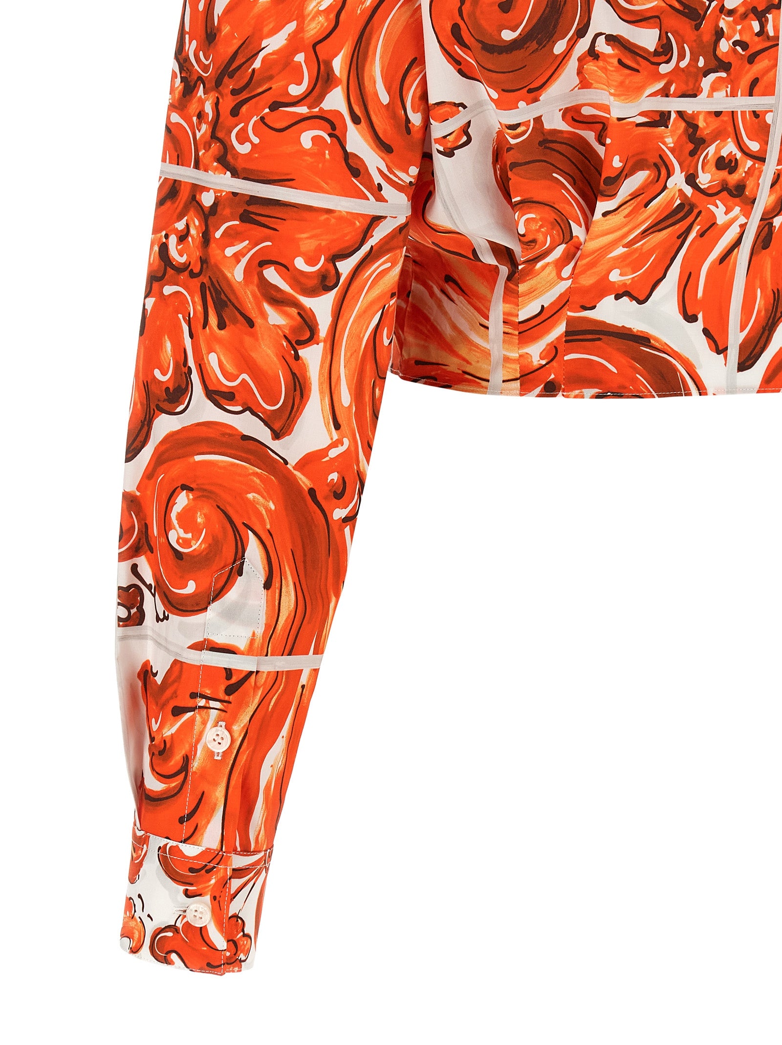 Blusa de algodón naranja de Dolce & Gabbana